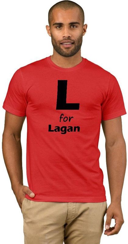 Lagan College Fashion 30 Men Printed Round Neck Cotton Blend Red T-Shirt