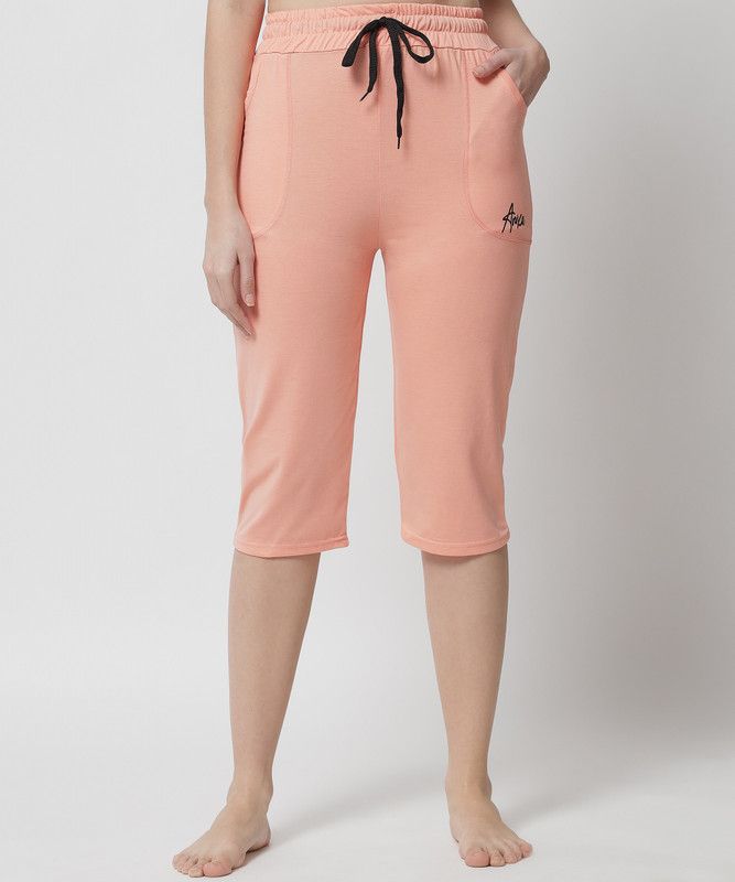 Women Beige Capri
