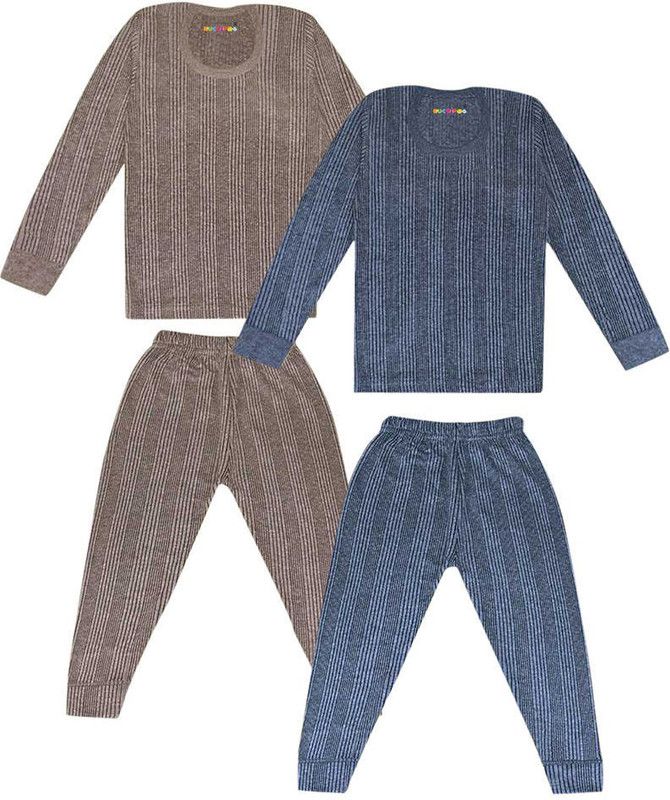 Boys & Girls Casual Top Pyjama  (Multicolor)