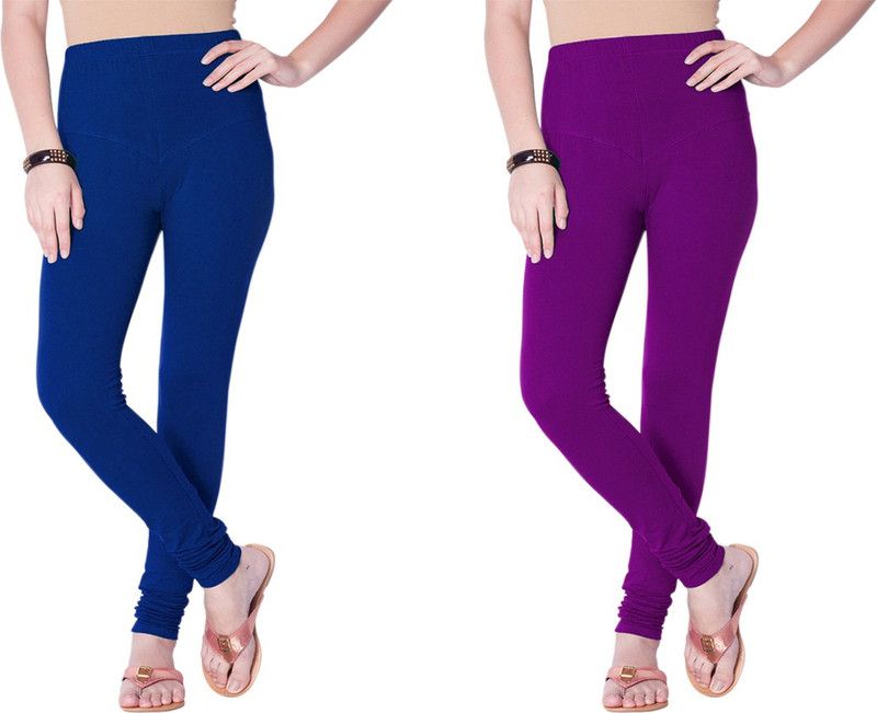YIGIT Western Wear Legging  (Dark Blue, Purple, Solid)