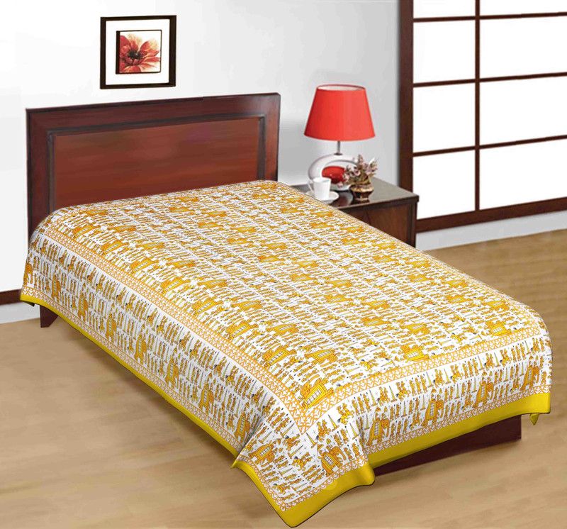 Cotton Printed for Men & Women  (Yellow)