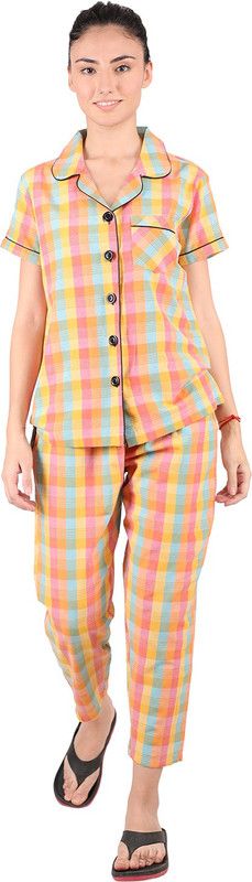 Women Co-ords Multicolor Checkered