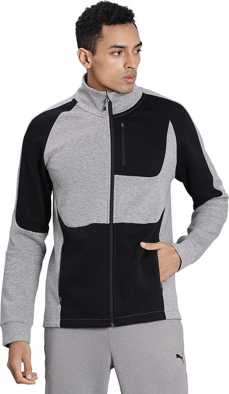EVOSTRIPE Track Jacket Men Colorblock Casual Jacket