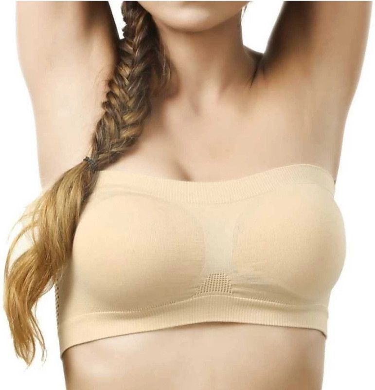 Girls Bandeau/Tube Non Padded Bra  (Gold)