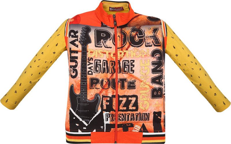 Boys Casual Jacket T-shirt  (Yellow)