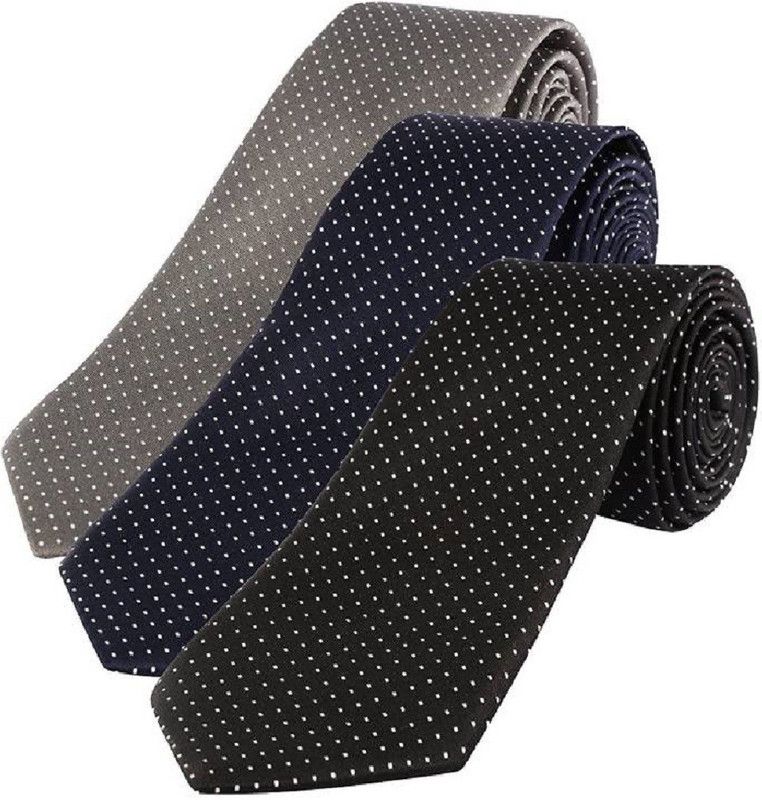 FashMade Polka Print Tie  (Pack of 3)