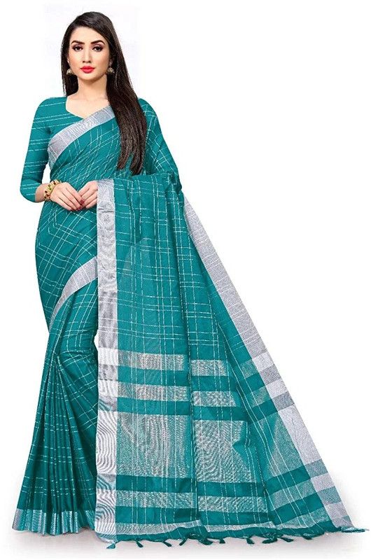 Printed Bandhani Art Silk Saree  (Light Green)
