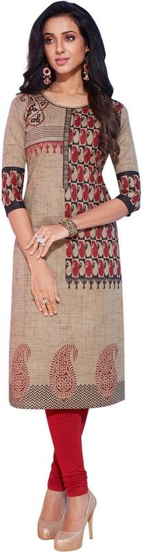 Unstitched Cotton Blend Kurta Fabric Paisley