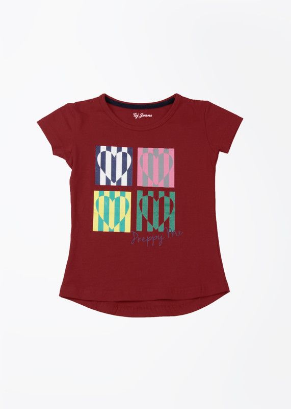 Baby Girls Casual Cotton Blend Top  (Red, Pack of 2)