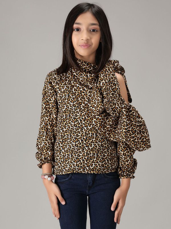 Crepe Tie-up Top  (Multicolor, Pack of 1)