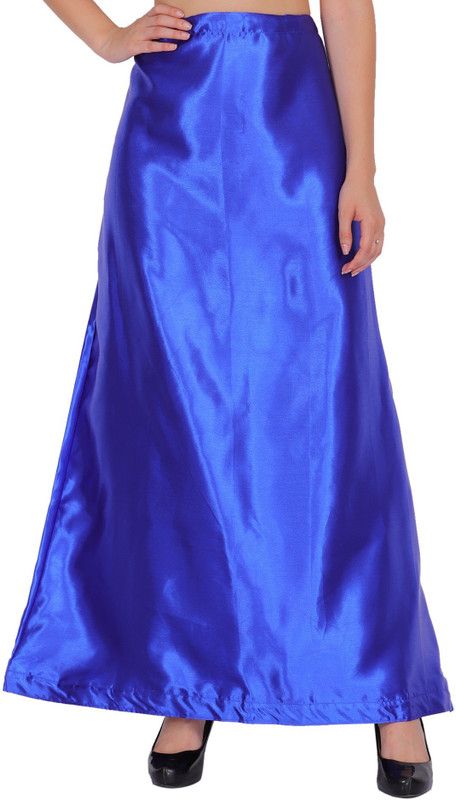PT28-RoyalBlue Satin Blend Petticoat  (Free)