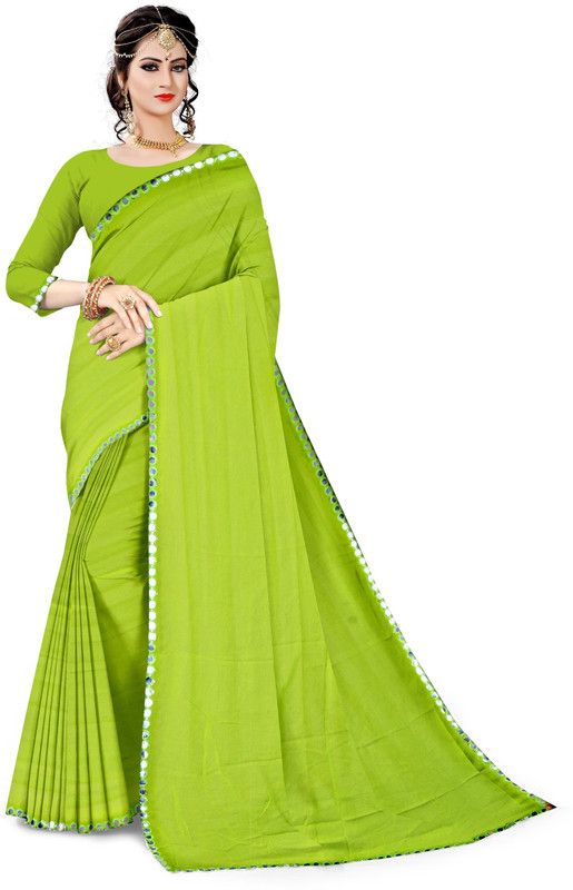 Bollywood Georgette, Chiffon Saree  (Green)