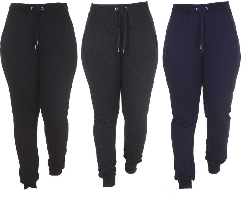 Track Pant For Girls  (Black, Pack of 3)