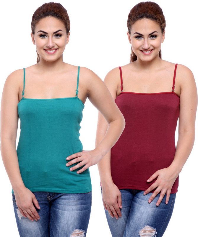 Women Dark Blue, Maroon Camisole