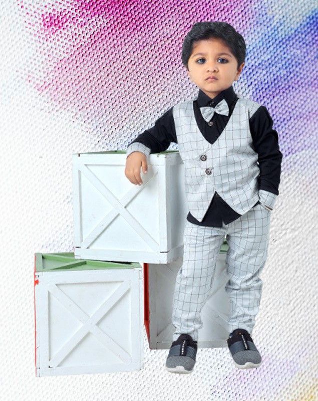 Baby Boys & Baby Girls Party(Festive) Shirt Pant  (Multicolor)