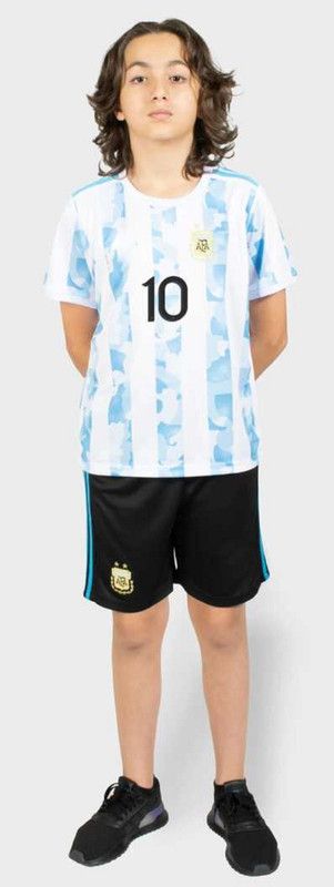 Men Printed Round Neck Polyester White, Blue T-Shirt