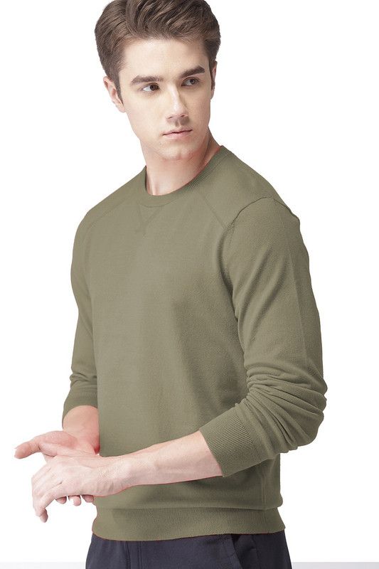 ADRO Round Neck Solid Men Pullover