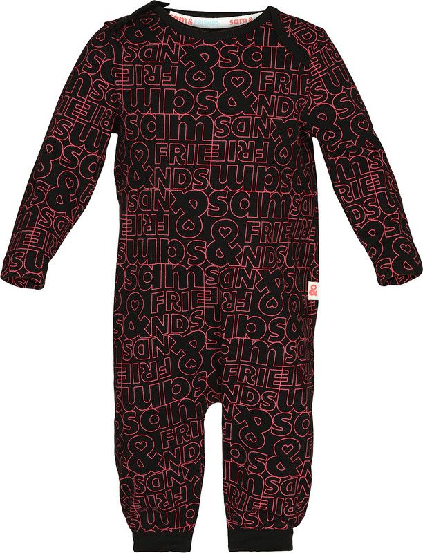 Romper For Boys & Girls Casual Printed Cotton Blend  (Black, Pack of 1)