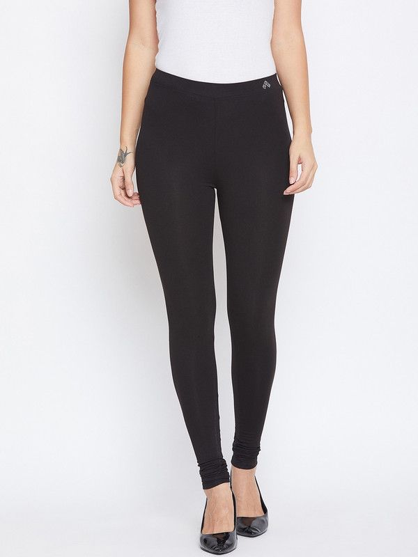 Ds Fashion Churidar Ethnic Wear Legging  (Black, Solid)