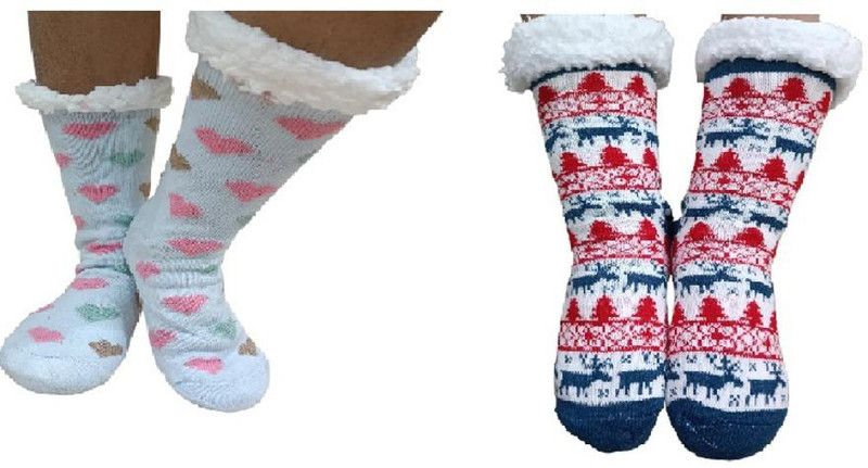 Men & Women Woven Calf Length  (Pack of 2)