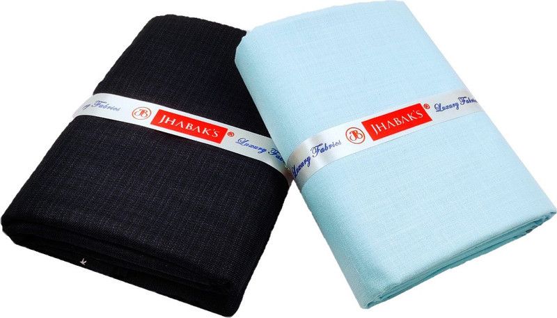 Unstitched Cotton Blend Shirt & Trouser Fabric Solid