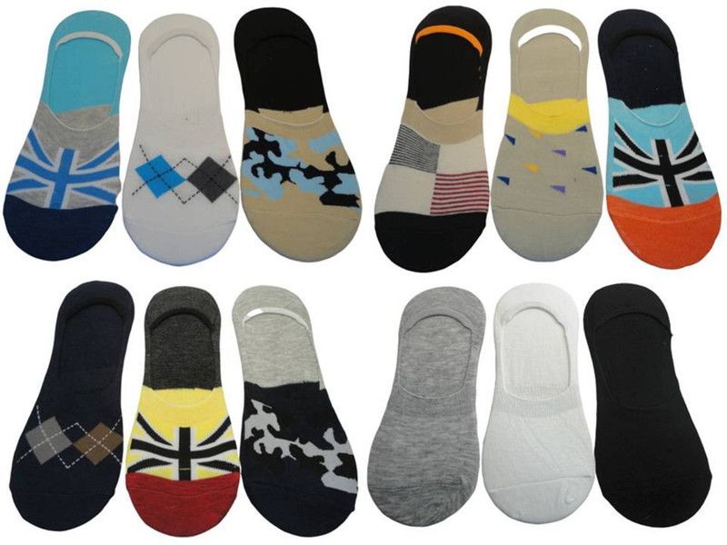 Unisex Color Block Peds/Footie/No-Show  (Pack of 12)