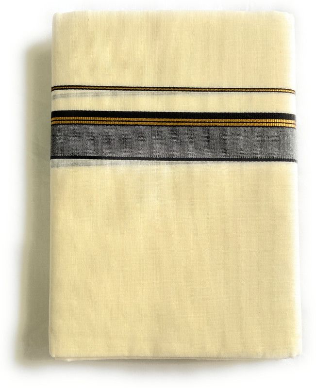 WOODLOOM HANDLOOM MUNDU Self Design Men Dhoti