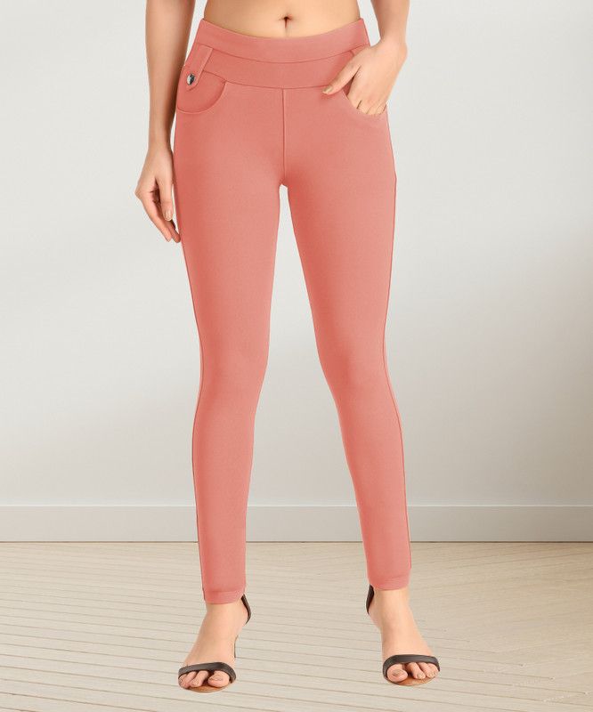 SEMLE Pink Jegging  (Solid)