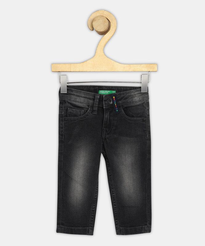 Baby Boys Slim Mid Rise Black Jeans