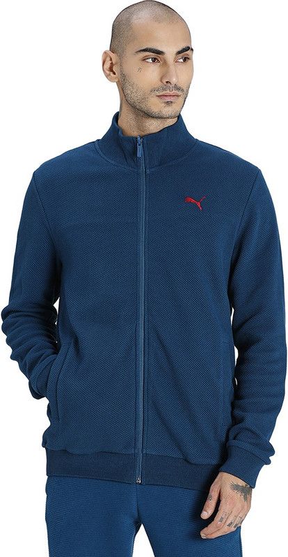 Reversible Full-Zip Men Solid Casual Jacket