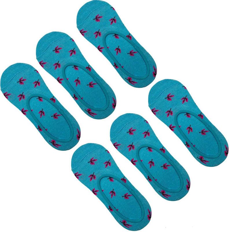 Men & Women Printed Low Cut, Peds/Footie/No-Show  (Pack of 6)