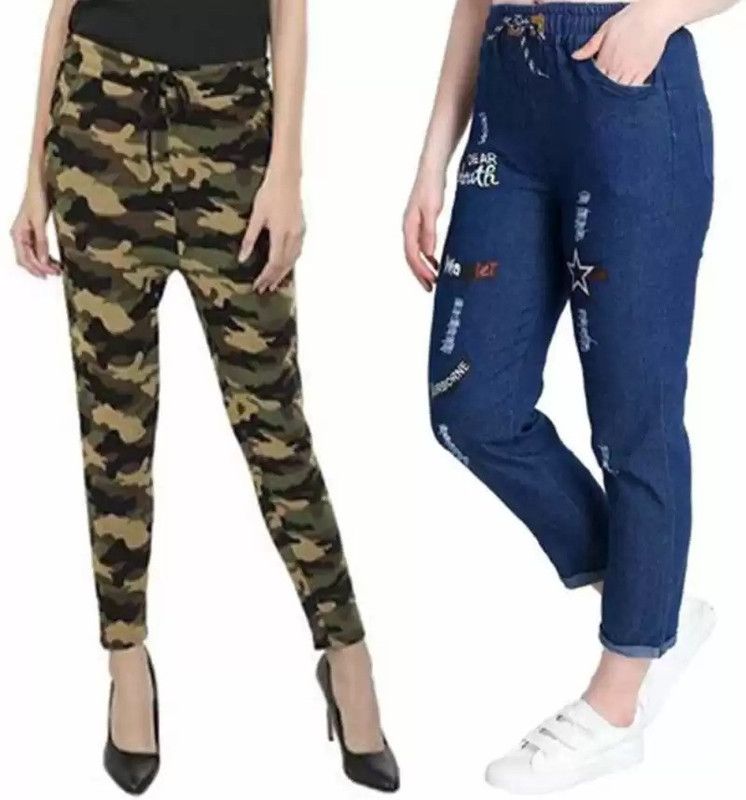 Girls Blue Jeans  (Pack of 2)