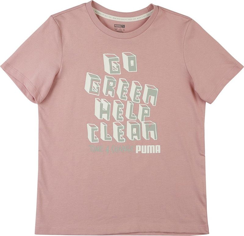 T4C Tee Boys Graphic Print Cotton Blend T Shirt  (Pink, Pack of 1)