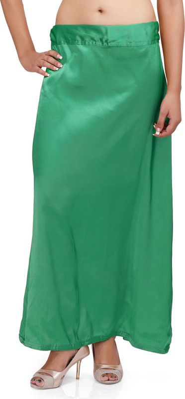 PKYC AM-LightSeaGreenSP44 Satin Blend Petticoat  (Medium)