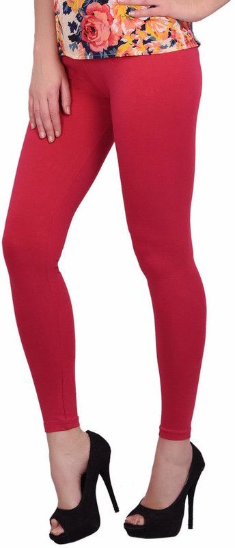 ActrovaX Ankle Length Western Wear Legging  (Pink, Solid)