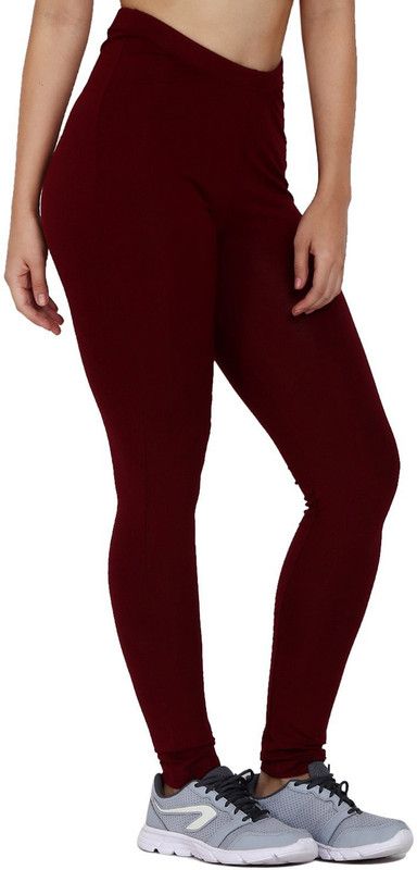 ActrovaX Western Wear Legging  (Red, Solid)