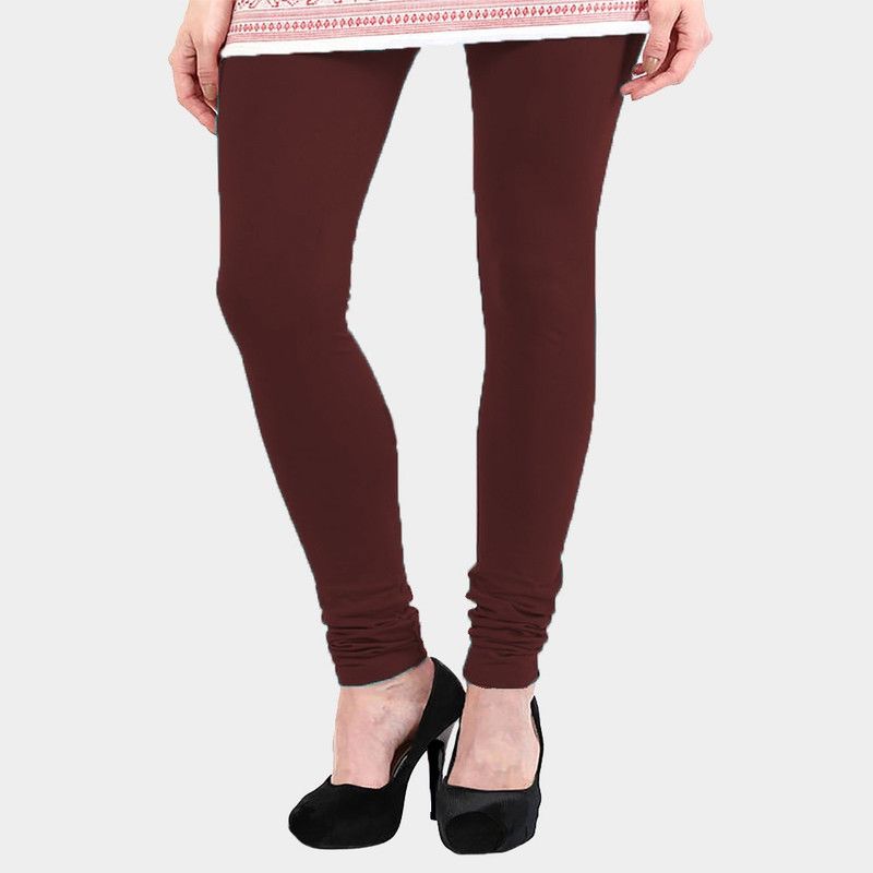 JSK Fashion Churidar Ethnic Wear Legging  (Brown, Solid)