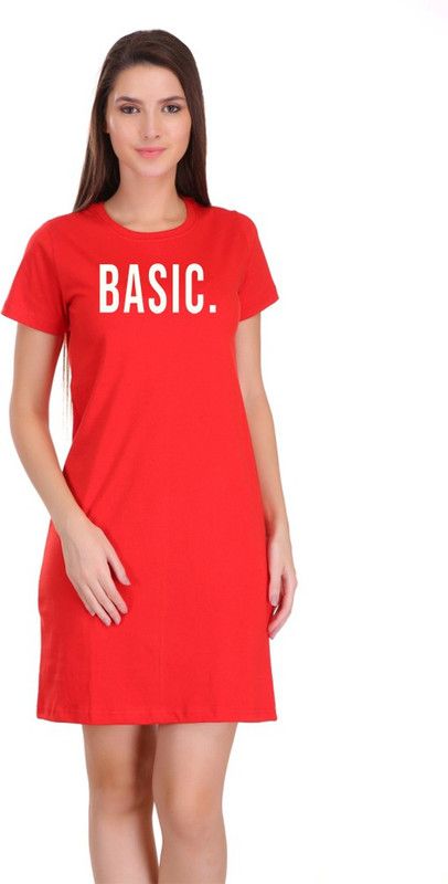 Women T Shirt Red Dress