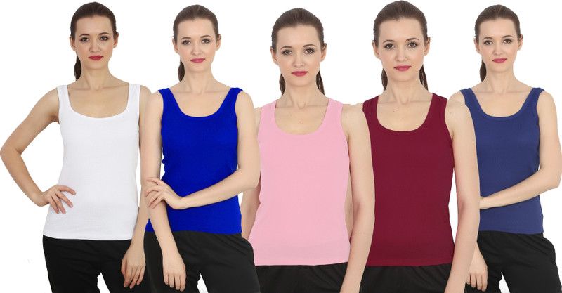 Women Dark Blue, White, Blue, Maroon, Pink Camisole