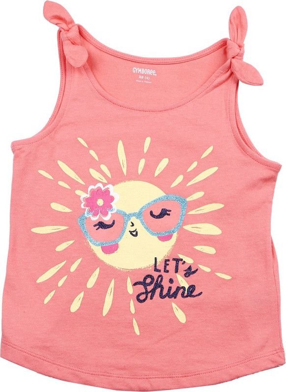 Girls Casual Strap Top  (Pink, Pack of 1)