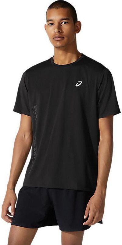 SMSB Run SS Black Tshirt Men Solid Round Neck Polyester Black T-Shirt