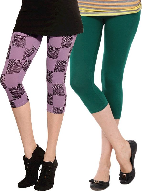 6061-3d,6061 Women Multicolor Capri