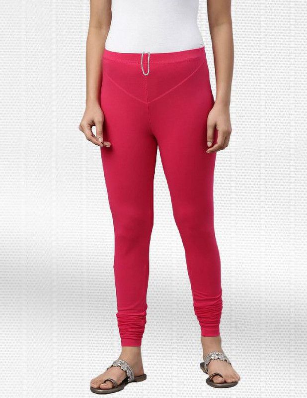 RADHIKAA FASHIONS Churidar Western Wear Legging  (Pink, Solid)