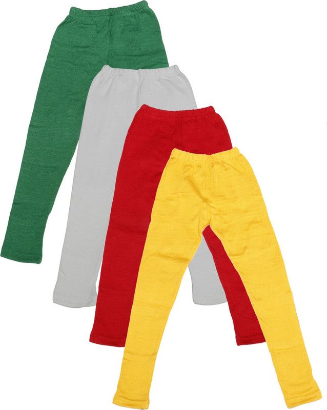 Legging For Girls  (Green Pack of 4)
