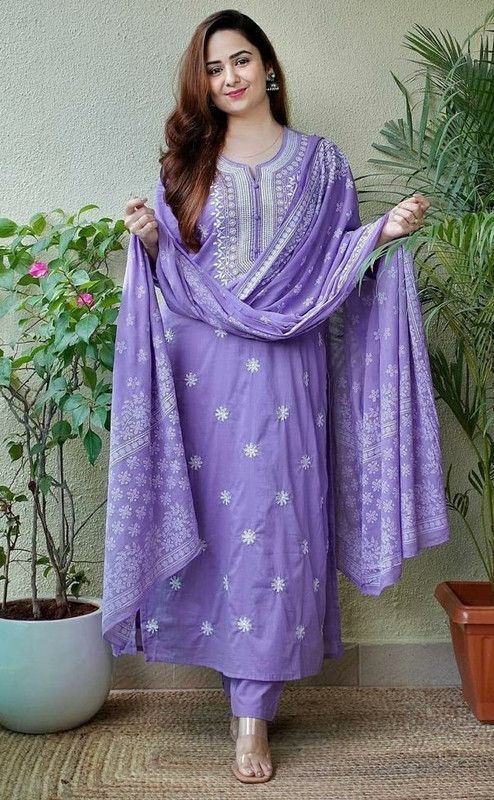 Self Design Kurta, Legging & Dupatta Set