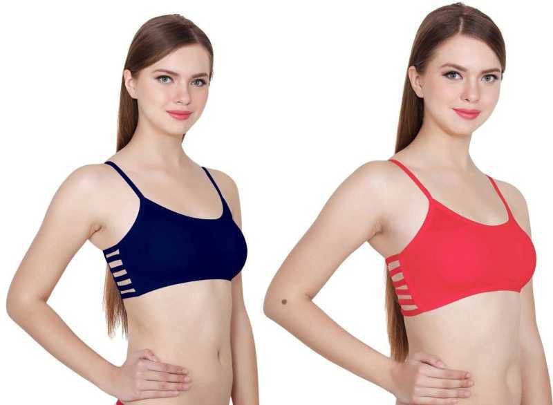 Women Bralette Lightly Padded Bra  (Dark Blue)