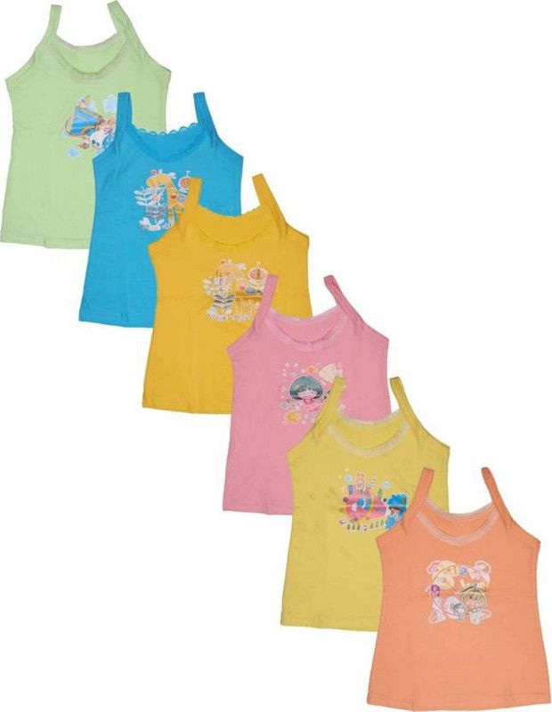 Camisole Bodysuit Slip For Girls  (Multicolor, Pack of 6)
