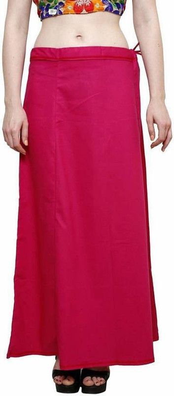 AYUMI Pink Color Pure Cotton Petticoat For Womwn Pure Cotton Petticoat  (Free)