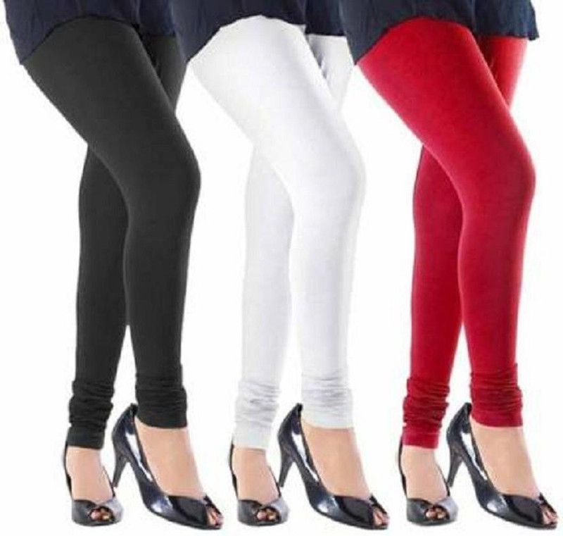 Yash Garments Churidar Ethnic Wear Legging  (Black, Solid)