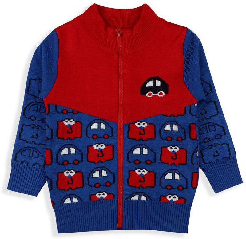 Boys & Girls Printed Crew Neck Multicolor Sweater